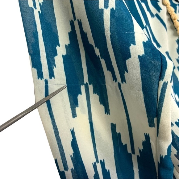 Anthropologie Maeve Womens Aztec Tribal Blouse Sz 4 Long Sleeve Multicolor - Picture 8 of 9